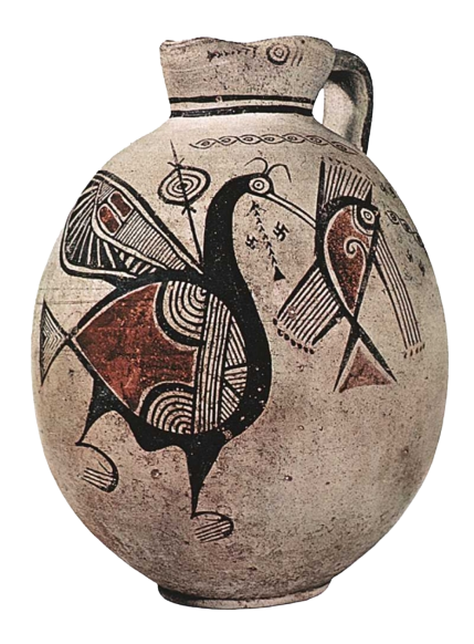 Oiseau duquel s’inspire l’oiseau emblème de la MOM - cruche chypriote de l’époque archaïque (VIIe siècle avant J.-C.). © laboratoire HiSoMA
